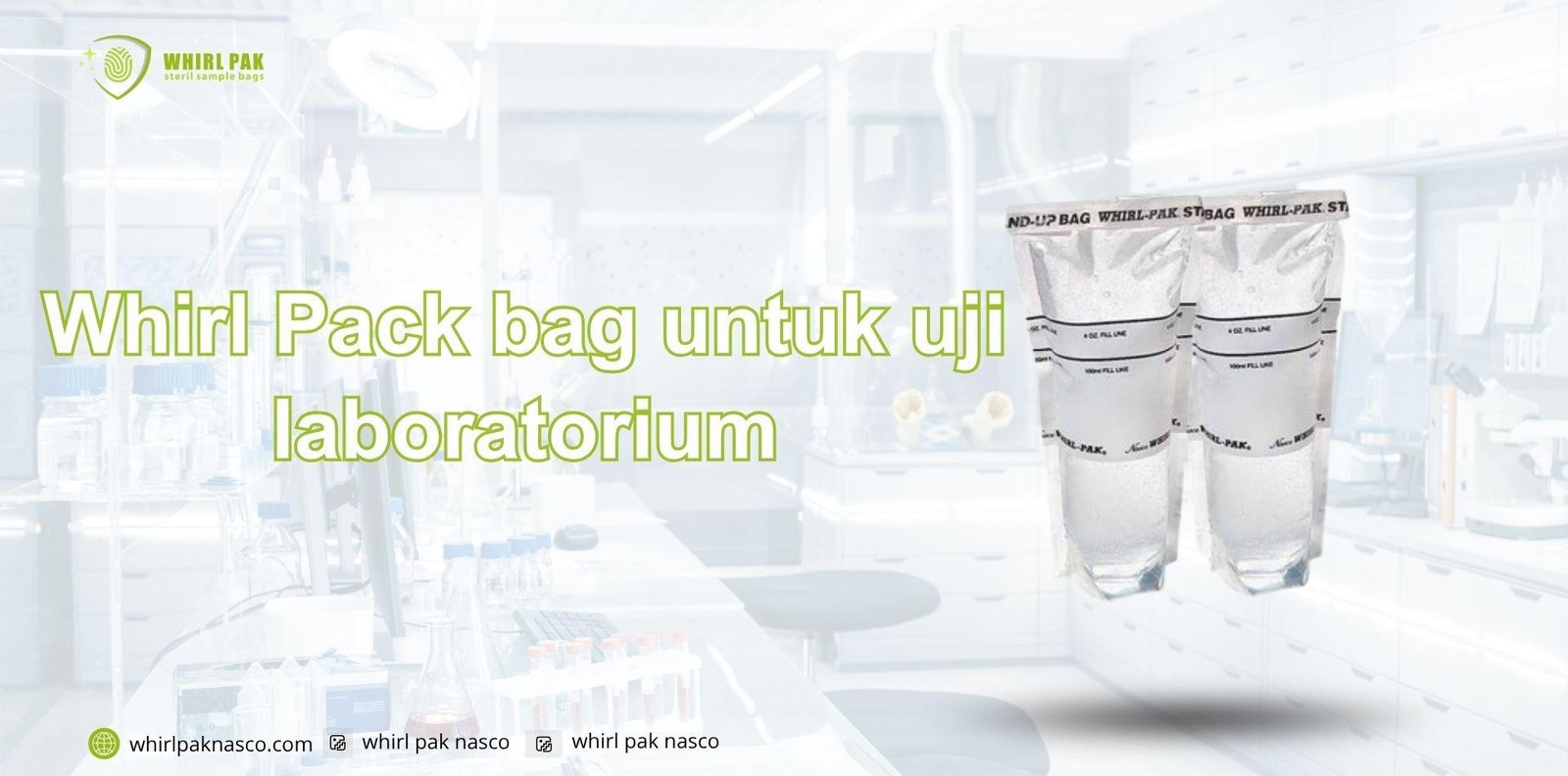Whirl Pack bag untuk uji laboratorium